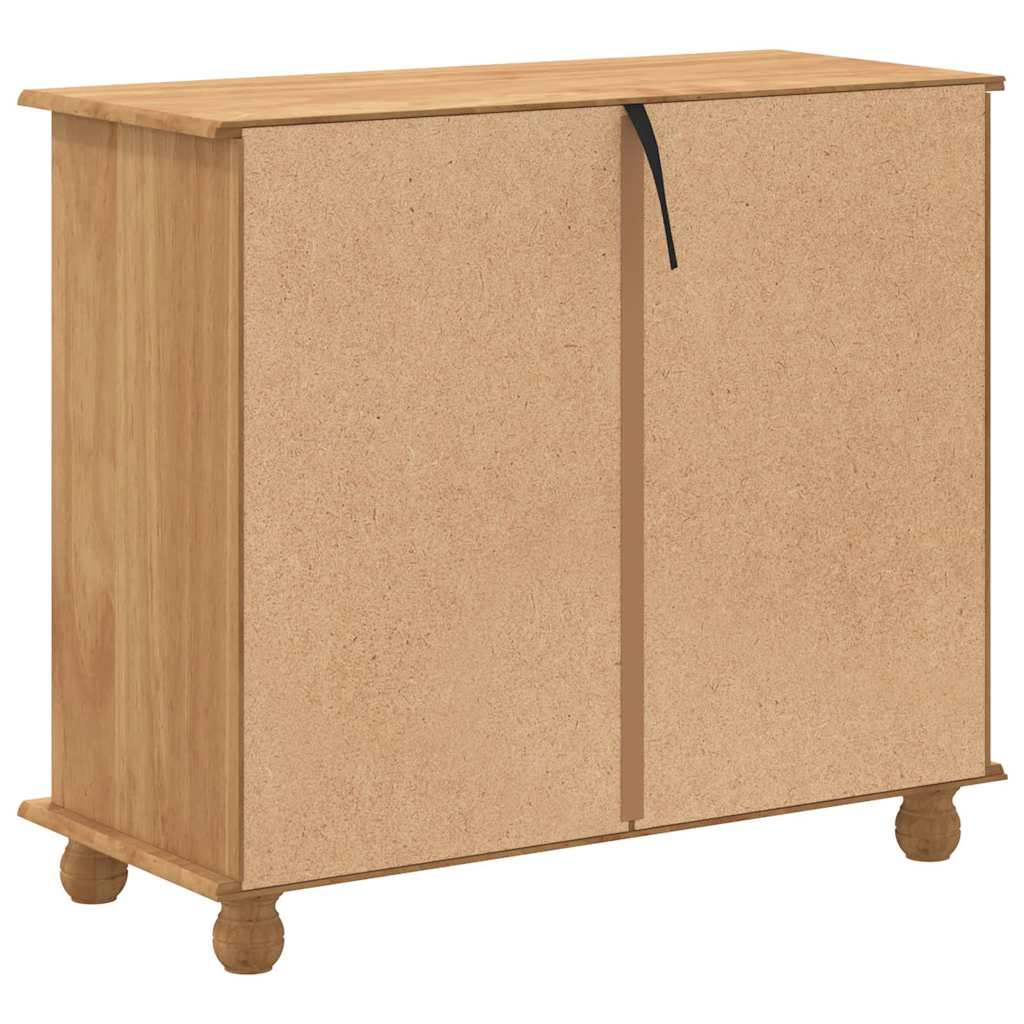 Schubladenkommode Braun 91 x 40 x 79 cm Massivholz Kiefer