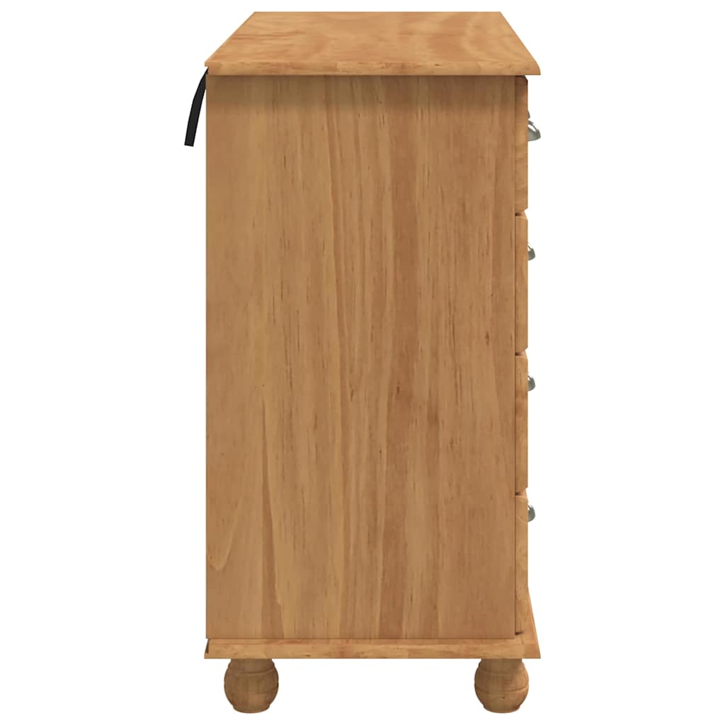 Schubladenkommode Braun 91 x 40 x 79 cm Massivholz Kiefer