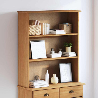 Hutch Braun 91 x 30 x 104 cm Massivholz Kiefer