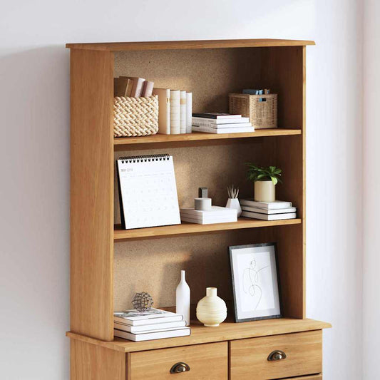 Hutch Braun 91 x 30 x 104 cm Massivholz Kiefer
