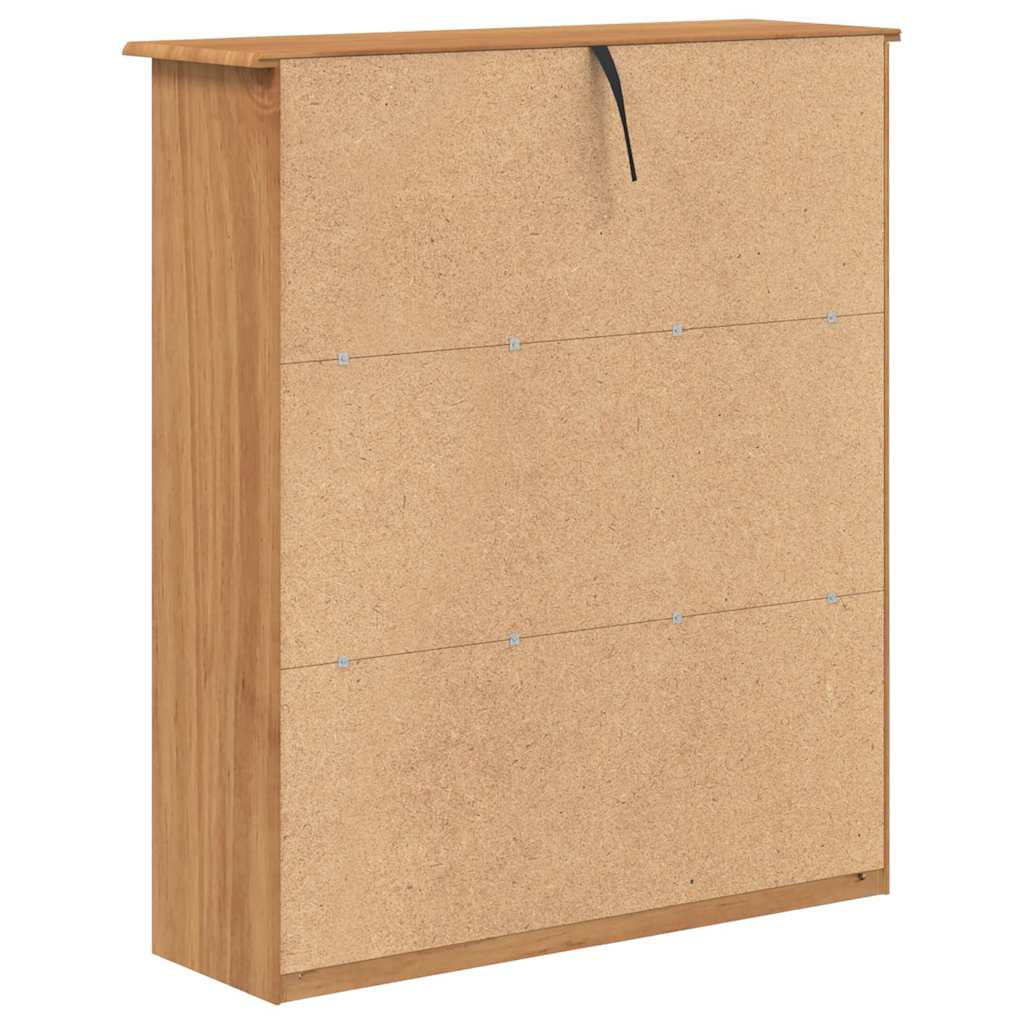 Hutch Braun 91 x 30 x 104 cm Massivholz Kiefer
