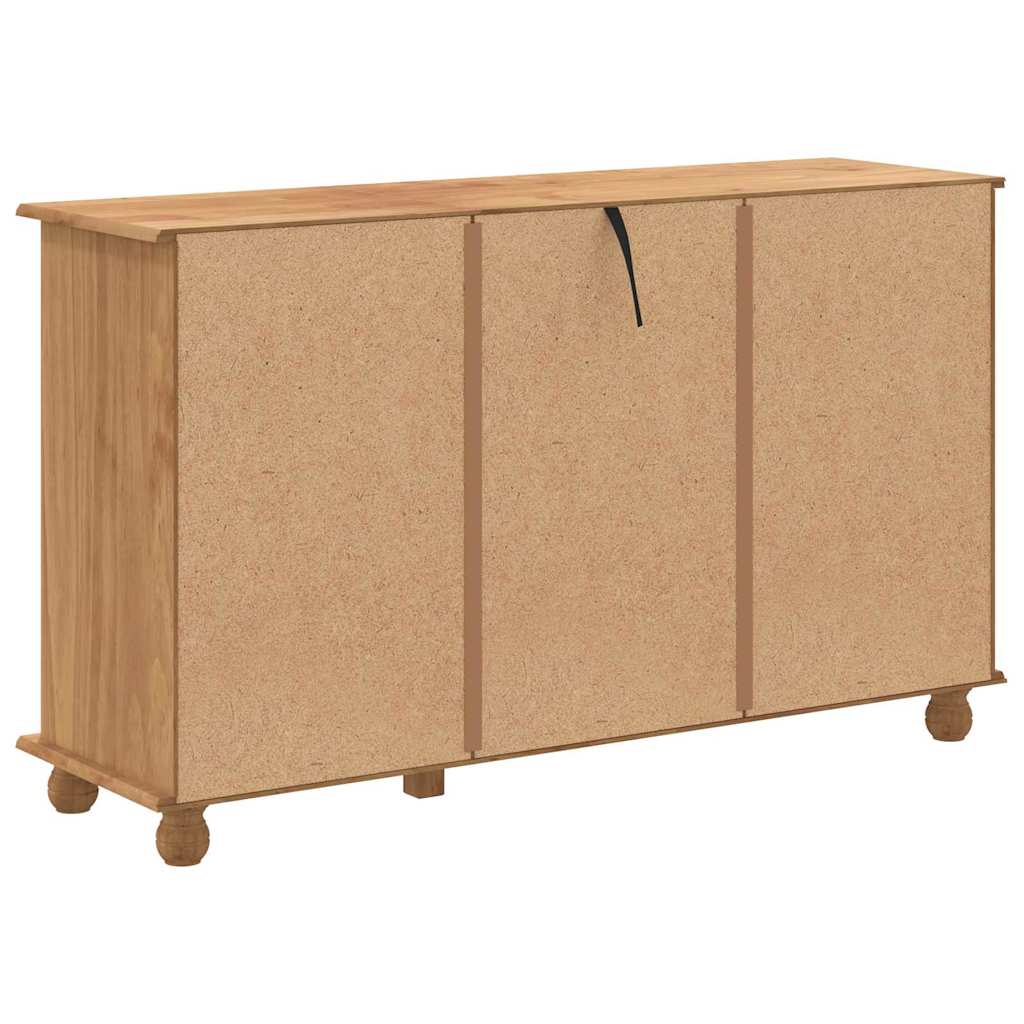 Schubladenkommode Braun 79 x 40 x 133.5 cm Massivholz Kiefer