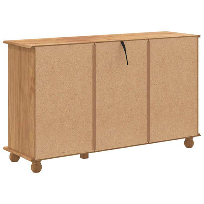 Schubladenkommode Braun 79 x 40 x 133.5 cm Massivholz Kiefer