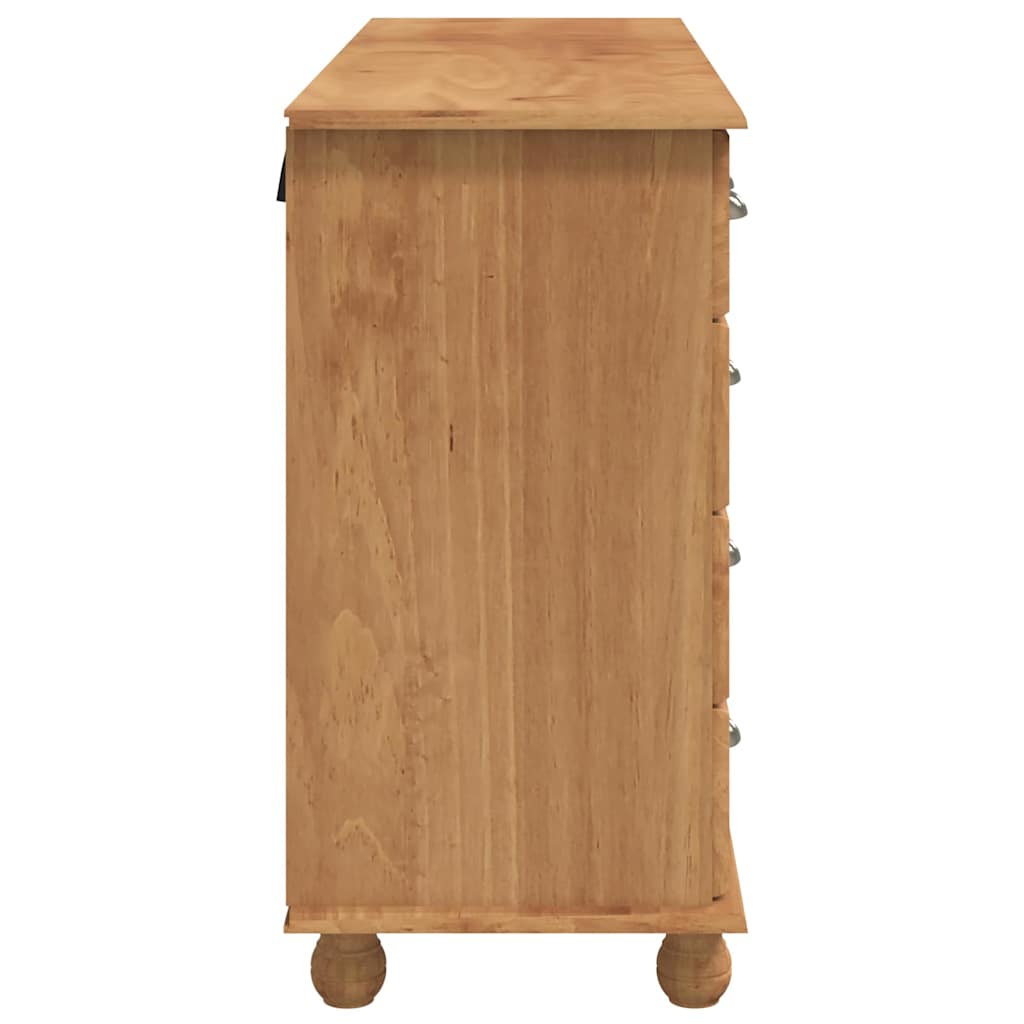 Schubladenkommode Braun 79 x 40 x 133.5 cm Massivholz Kiefer