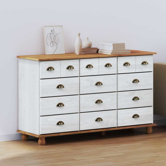 Schubladenkommode mit Schubladen ASKIM Weiß 79 x 40 x 133.5 cm