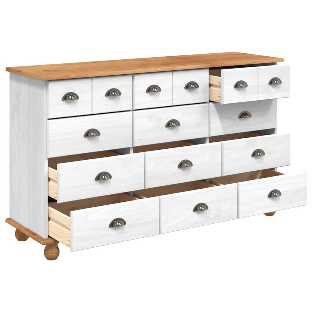 Schubladenkommode mit Schubladen ASKIM Weiß 79 x 40 x 133.5 cm