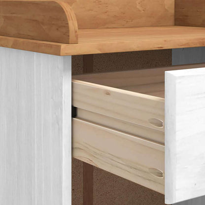 Weinschrank Weiß 57 x 37 x 114 cm Massivholz Kiefer