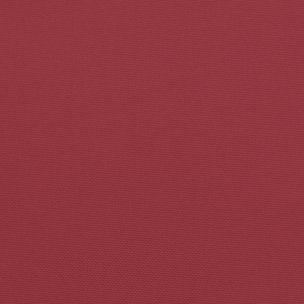 Sofakissen 4 Stk. Weinrot 40x40 cm Stoff