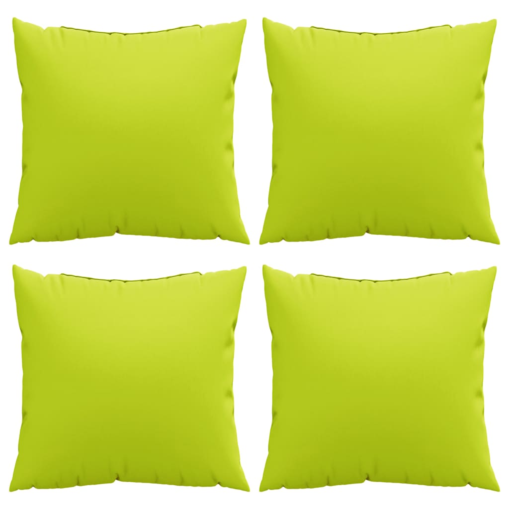Sofakissen 4 Stk. Knallgrün 40x40 cm Stoff