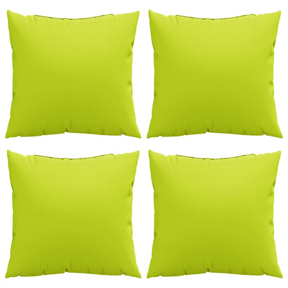 Sofakissen 4 Stk. Knallgrün 50x50 cm Stoff
