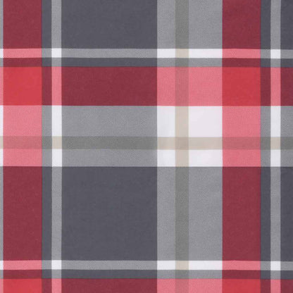 Sofakissen 4 Stk. Rot Karomuster 50x50 cm Stoff
