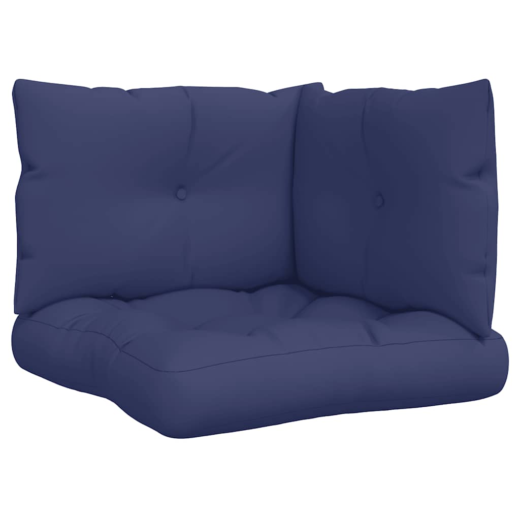 Palettenkissen 3 Stk. Marineblau Oxford-Gewebe
