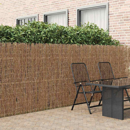 Reisigmattenzaun Braun 400 x 150 cm Bast