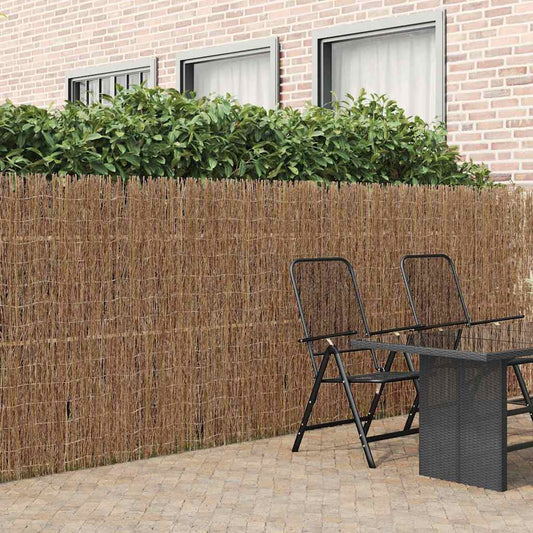 Reisigmattenzaun Braun 600 x 150 cm Bast