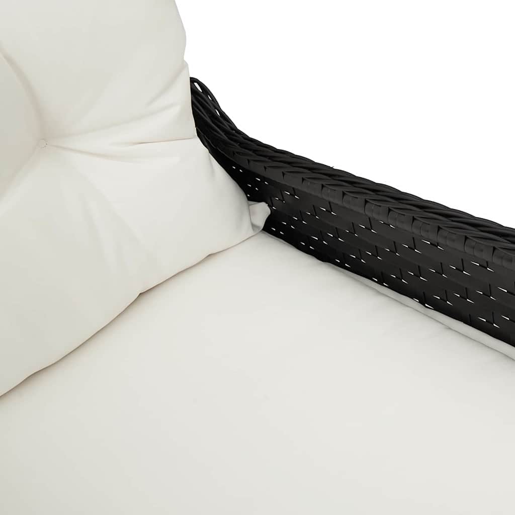 Relaxsessel Schwarz 56 x 66 x 95cm Poly-Rattan