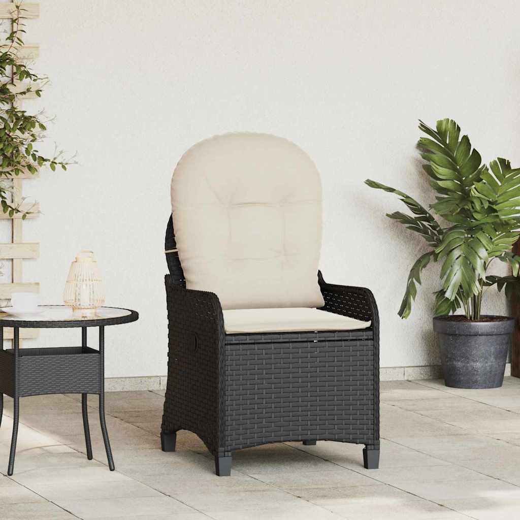 Relaxsessel Schwarz 56 x 66 x 95cm Poly-Rattan