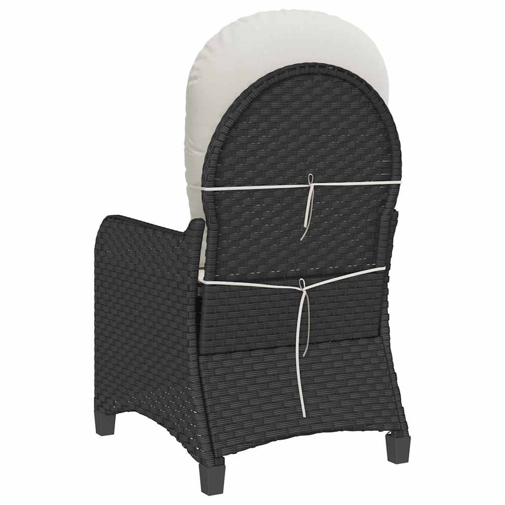 Relaxsessel Schwarz 56 x 66 x 95cm Poly-Rattan