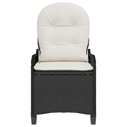 Relaxsessel Schwarz 56 x 66 x 95cm Poly-Rattan