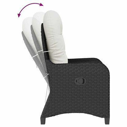 Relaxsessel Schwarz 56 x 66 x 95cm Poly-Rattan