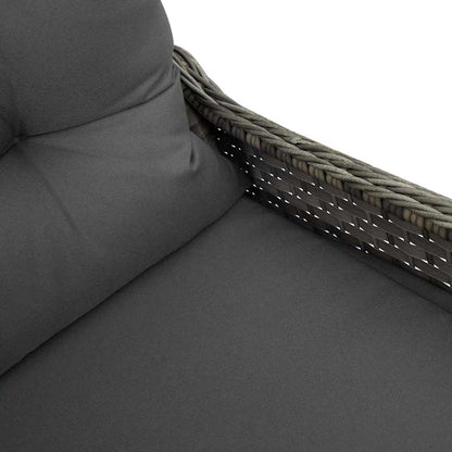Relaxsessel Grau 56 x 66 x 95cm Poly-Rattan
