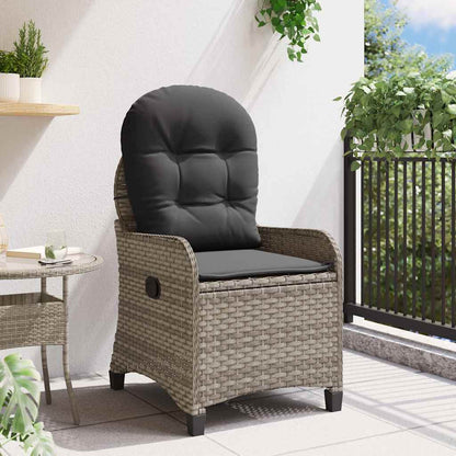 Relaxsessel Grau 56 x 66 x 95cm Poly-Rattan