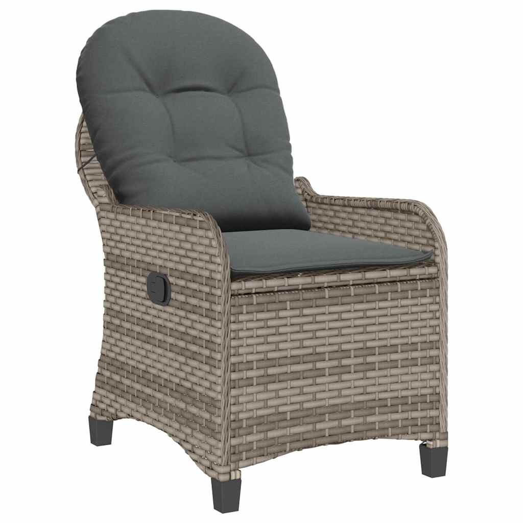 Relaxsessel Grau 56 x 66 x 95cm Poly-Rattan