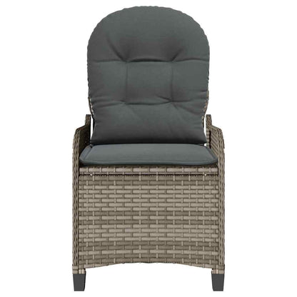 Relaxsessel Grau 56 x 66 x 95cm Poly-Rattan