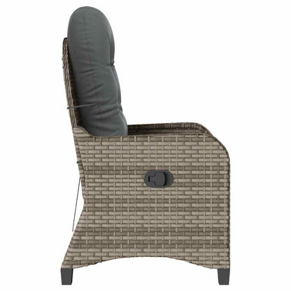 Relaxsessel Grau 56 x 66 x 95cm Poly-Rattan