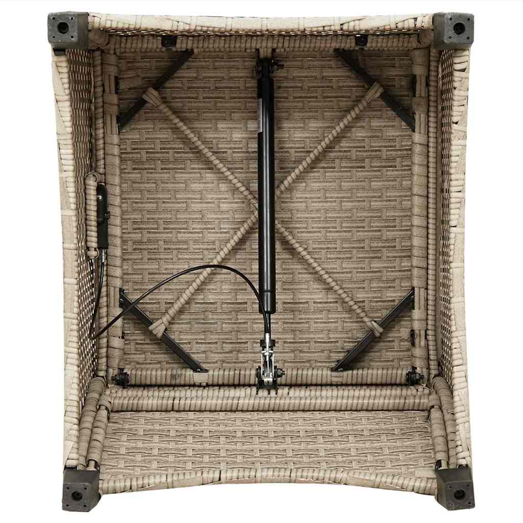 Relaxsessel Beige 56 x 66 x 95cm Poly-Rattan