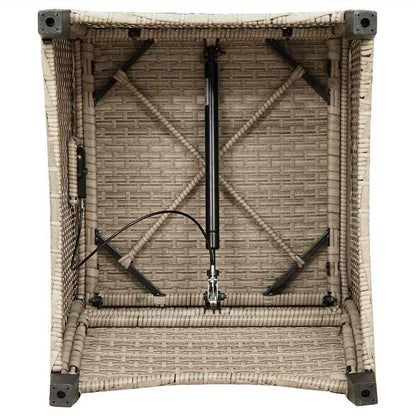 Relaxsessel Beige 56 x 66 x 95cm Poly-Rattan