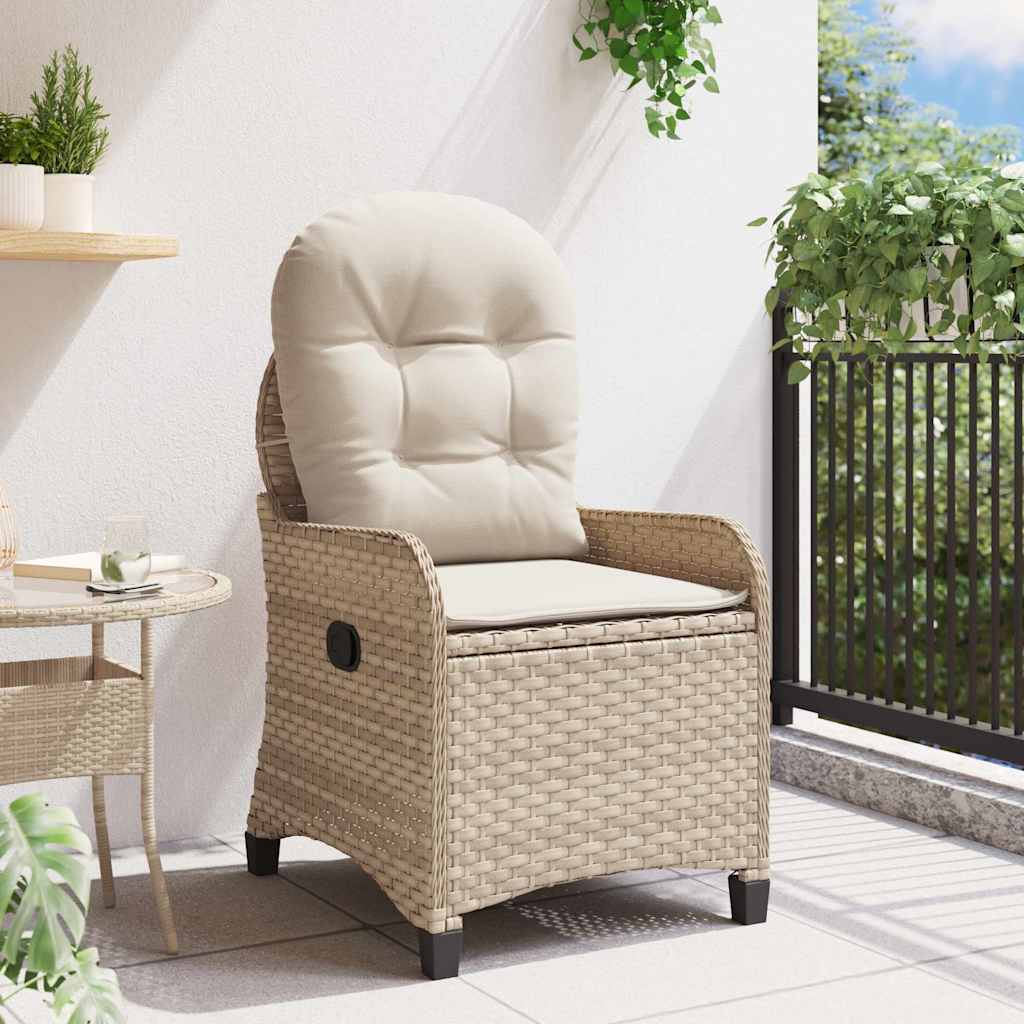 Relaxsessel Beige 56 x 66 x 95cm Poly-Rattan
