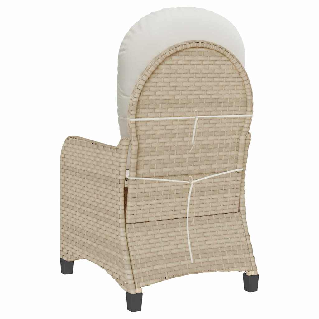 Relaxsessel Beige 56 x 66 x 95cm Poly-Rattan