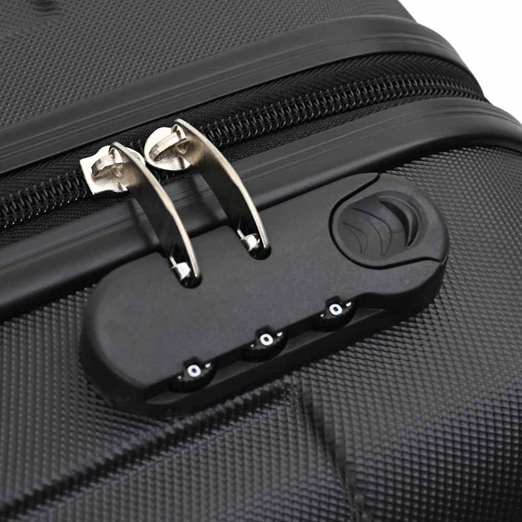Koffer Set 3 pcs Schwarz 50 x 31 x 78 cm ABS Plastik, Stahl