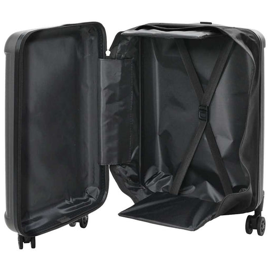 Koffer mit Schloss Dunkelgrau 34 x 23 x 55,5 cm ABS Kunststoff