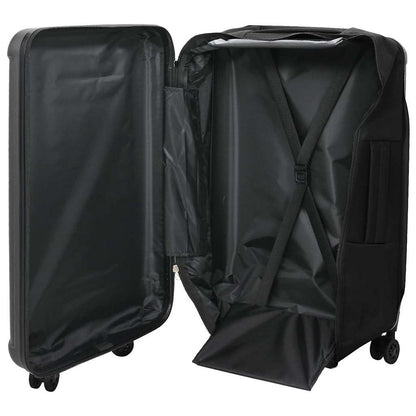 Koffer mit Schloss Dunkelgrau 43 x 27 x 66 cm ABS Kunststoff