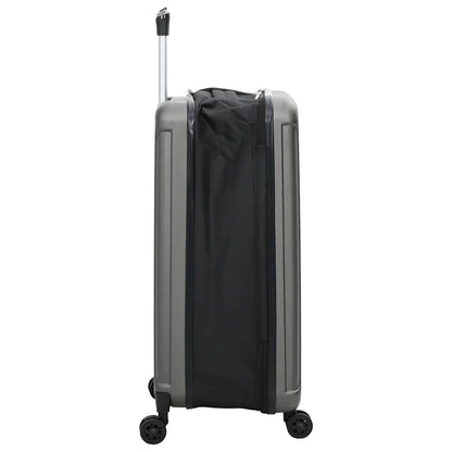 Koffer mit Schloss Dunkelgrau 43 x 27 x 66 cm ABS Kunststoff