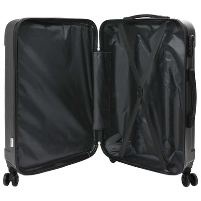 Koffer Set 3 pcs Dunkelgrau 50 x 31 x 78 cm ABS Plastik, Stahl