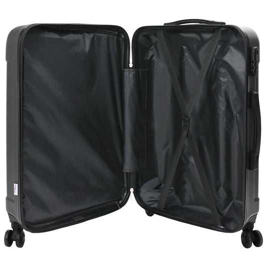 Koffer Set 3 pcs Dunkelgrau 50 x 31 x 78 cm ABS Plastik, Stahl