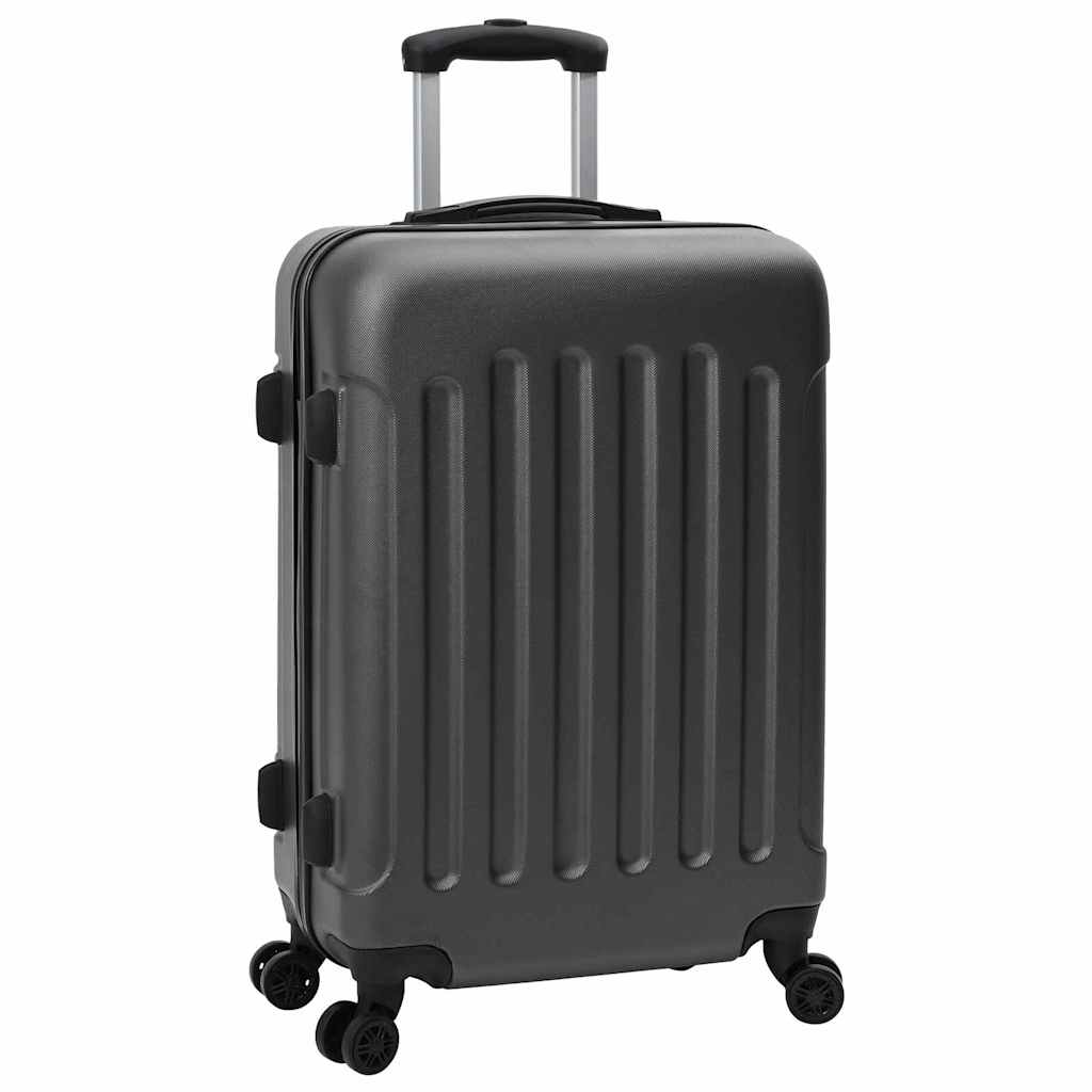 Koffer Set 3 pcs Dunkelgrau 50 x 31 x 78 cm ABS Plastik, Stahl