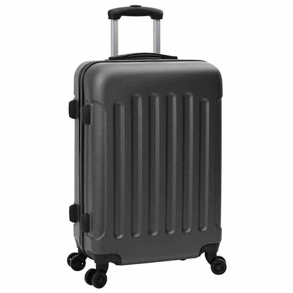 Koffer Set 3 pcs Dunkelgrau 50 x 31 x 78 cm ABS Plastik, Stahl