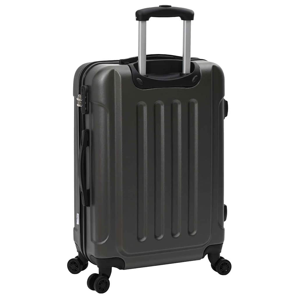 Koffer Set 3 pcs Dunkelgrau 50 x 31 x 78 cm ABS Plastik, Stahl