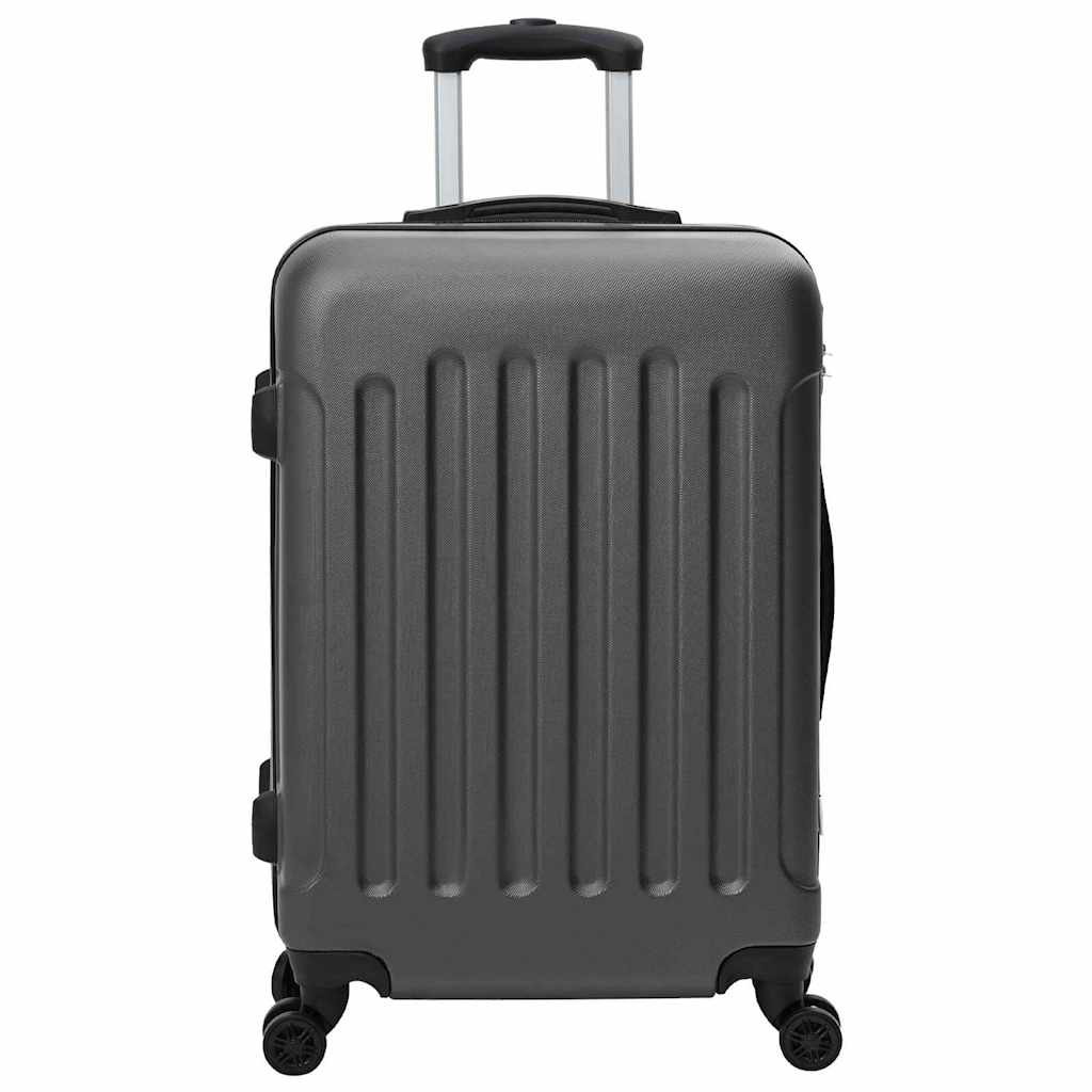 Koffer Set 3 pcs Dunkelgrau 50 x 31 x 78 cm ABS Plastik, Stahl