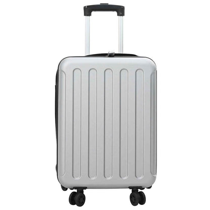 Koffer mit Schloss Silber 34 x 23 x 55,5 cm ABS Kunststoff