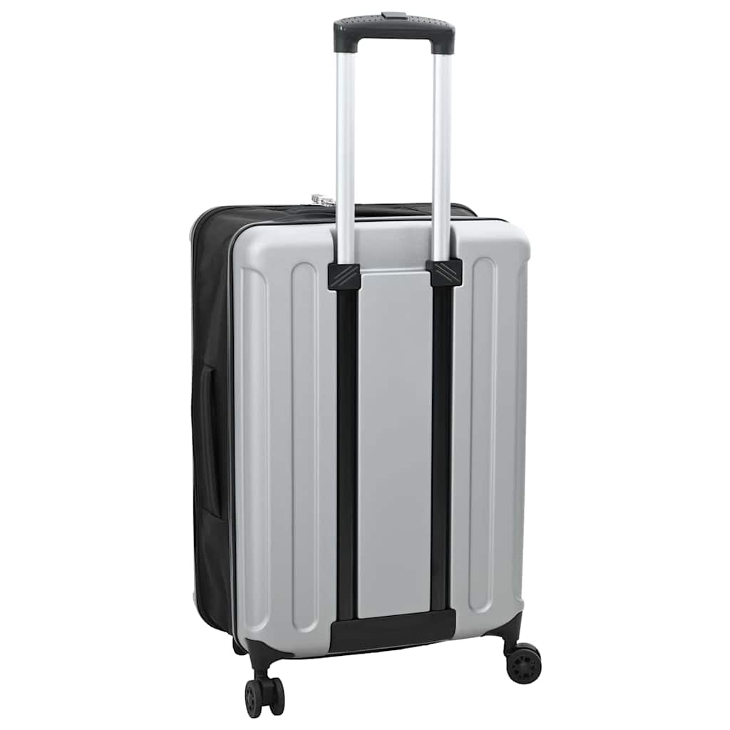 Koffer mit Schloss Silber 43 x 27 x 66 cm ABS Kunststoff
