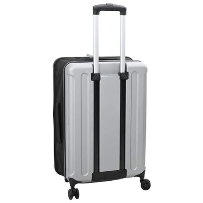 Koffer mit Schloss Silber 43 x 27 x 66 cm ABS Kunststoff