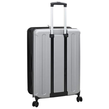 Koffer mit Schloss Silber 50 x 30 x 76 cm ABS Kunststoff