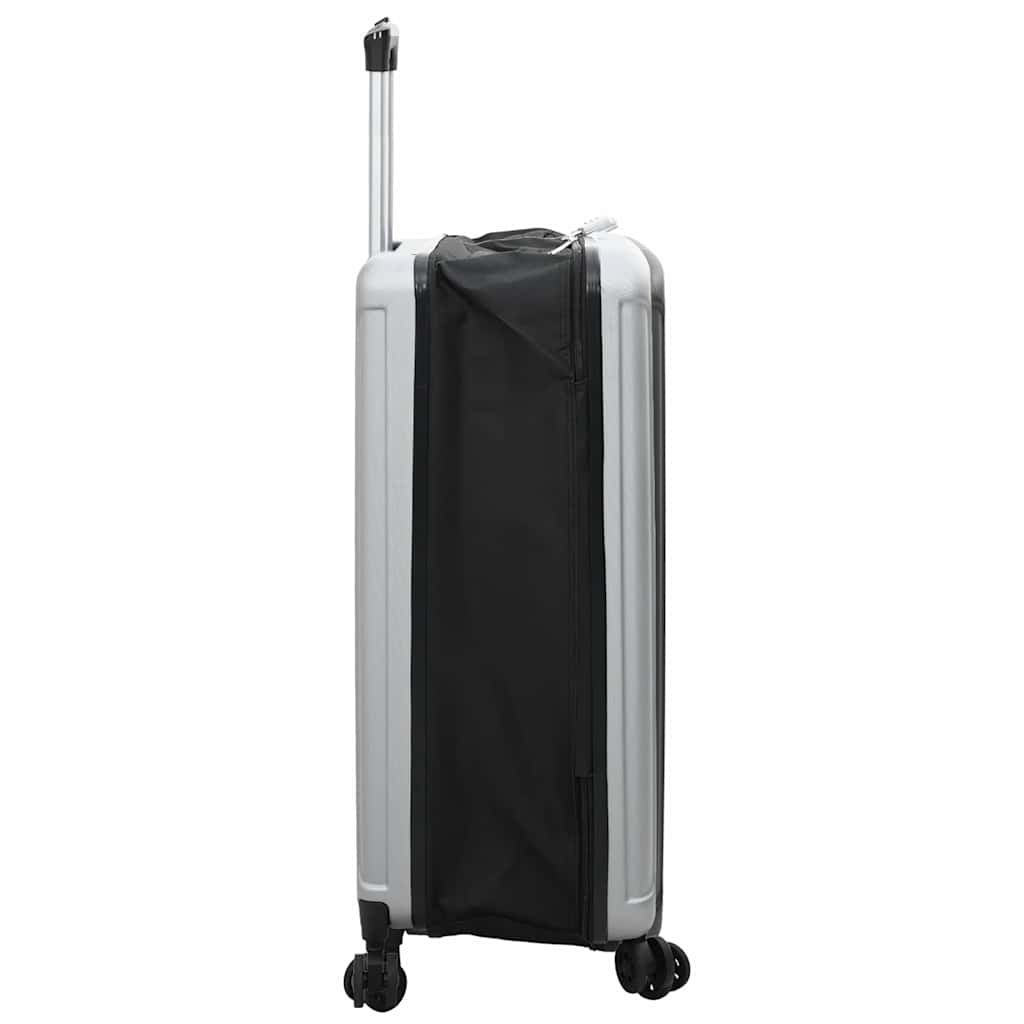 Koffer mit Schloss Silber 50 x 30 x 76 cm ABS Kunststoff