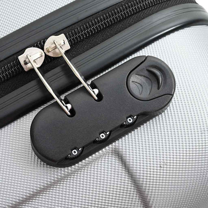 Koffer Set 3 pcs Silber 50 x 31 x 78 cm ABS Plastik, Stahl