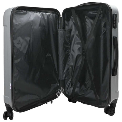 Koffer Set 3 pcs Silber 50 x 31 x 78 cm ABS Plastik, Stahl