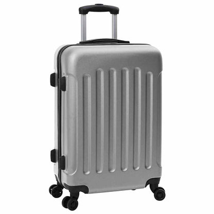 Koffer Set 3 pcs Silber 50 x 31 x 78 cm ABS Plastik, Stahl